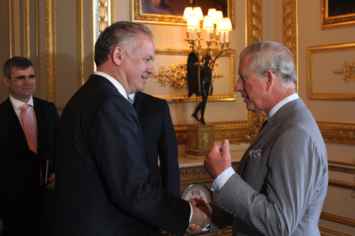 Andrej Kiska Meets Prince Charles
